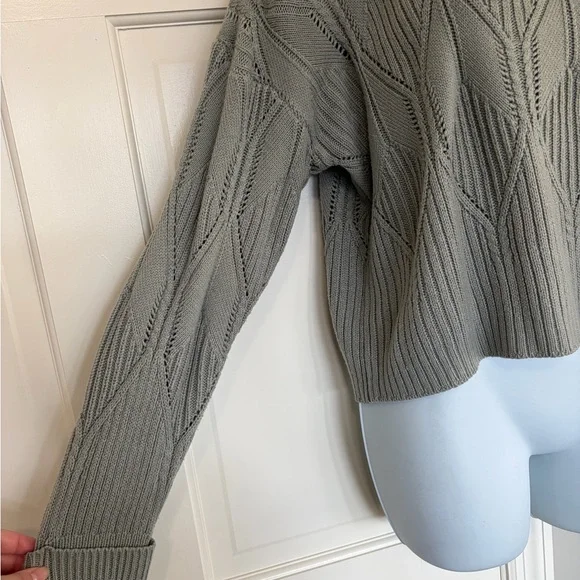 SHEIN Gray Cowl Neck Sweater - Picture 2 of 4